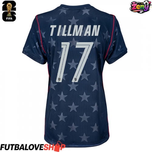 Dres Spojené štáty Malik Tillman #17 Preč pre Ženy MS 2026 Krátky Rukáv
